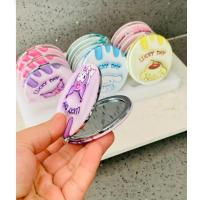 1 adet sanrio kawaii kuromi my melodi hello kitty mini makyaj cep aynası deri kaplamalı rengarek