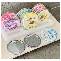 1 adet sanrio kawaii kuromi my melodi hello kitty mini makyaj cep aynası deri kaplamalı rengarek