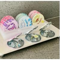 1 adet sanrio kawaii kuromi my melodi hello kitty mini makyaj cep aynası deri kaplamalı rengarek