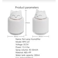300ml Mini Hava Nemlendirici Aromaterapi Difüzör Sevimli Usb Uçucu Yağ Difüzör 3farklı Renk Gece Lam