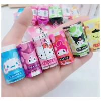 4adet Sanrio Kawaii Kuromi Cinnamoroll My Melody Figürlü Mini Silgiler Okul Öncesi Sevimli Hediyelik