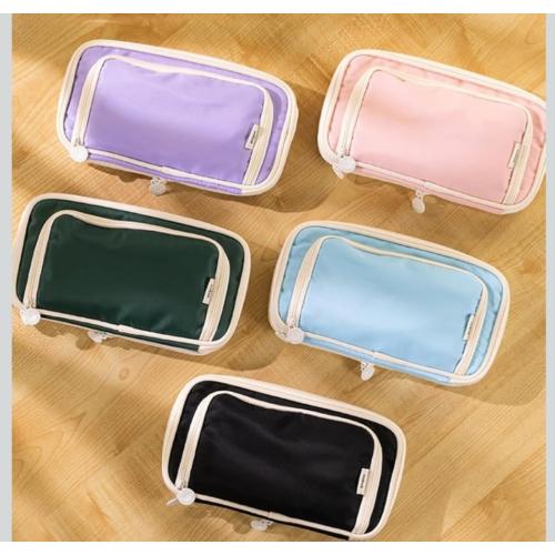 angoo büyük jumbo genişlik çok bölme li su geçirmezkaliteli geniş kapasiteli kalemlik cüzdan çanta