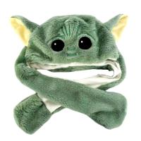 Baby Yoda Peluş Işıklı Kulakları Oynar Peluş Şapka Bere A Kalite Sevimli