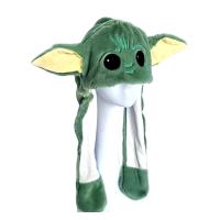 Baby Yoda Peluş Işıklı Kulakları Oynar Peluş Şapka Bere A Kalite Sevimli