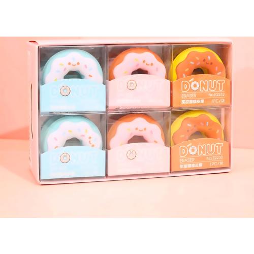 donat silgi kutulu renk seçenekli okul öncesi hediyelik silgiler 1adet