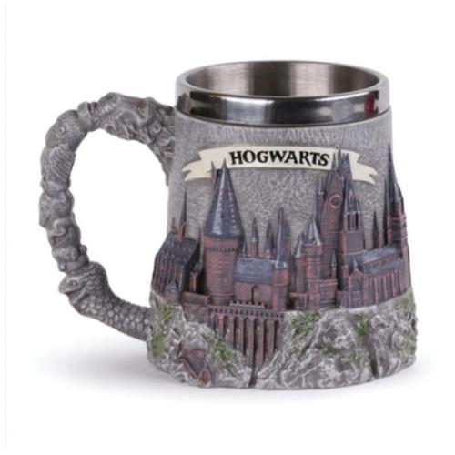 Harry Potter Hogwarts 3d Kabartmalı Dış Yüzey Içi Çelik Kupa Termos Hediyelik