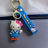Hello Kity figürlü lüx anahtarlık çanta aksesuarı peluş oyuncak rengarenk hediyelik 1adet