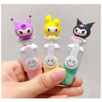 Kawaii 6'lı Fosforlu Kalem Kuromi Cinnamoroll My Melody Okul Öncesi Hediyelik Keçeli işaretleme