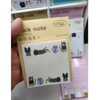 kedi desenli stick note sevimli bloknot yapışkanlı kullanışlı bloknotlar model seçenekli 1adet