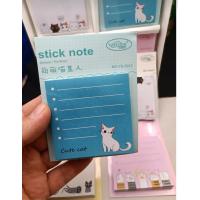 kedi desenli stick note sevimli bloknot yapışkanlı kullanışlı bloknotlar model seçenekli 1adet