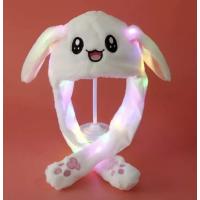 Kulakları Hareket Eden ışıklı led Peluş Tavşan Şapka
