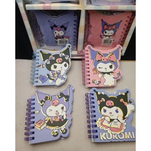 kuromi mini defter üç boyutlu işlemeli not defteri sevimli hediyelik defter 1adet