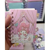 kuromi mini defter üç boyutlu işlemeli not defteri sevimli hediyelik defter 1adet