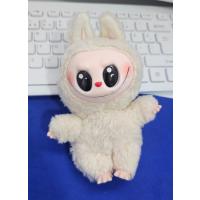 labubu peluş anahtarlık çanta süsü krem sevimli peluş oyuncak 17 cm