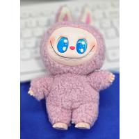 labubu peluş anahtarlık çanta süsü sevimli pembe peluş oyuncak 17 cm