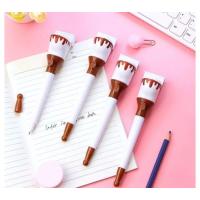 Mavi mürekkepli klozet poo kalem açılır kapaklı poo sevimli oyuncaklı kalem