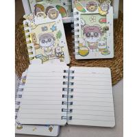 mini  hayvan figürlü defter 3D işlemeli sevimli hediyelik 1adet