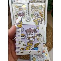 mini  hayvan figürlü defter 3D işlemeli sevimli hediyelik 1adet
