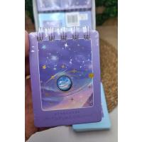 mini galaksii figürlü defter 3D işlemeli sevimli hediyelik not defteri 1adet