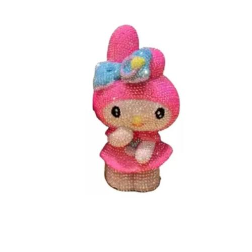 My melody DİY kendin yap elmas mozaik yapıştırma işlemeli 3D figür kumbara hediyelik hobi