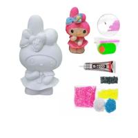 My melody DİY kendin yap elmas mozaik yapıştırma işlemeli 3D figür kumbara hediyelik hobi