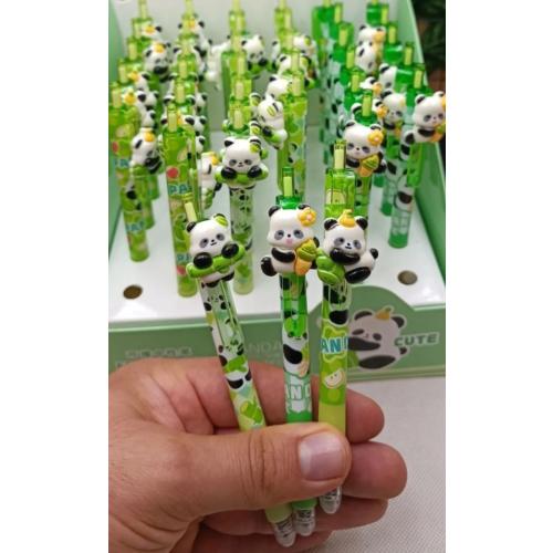 panda 3D figürlü tükenmez kalemler rengarenk kalemler okul öncesi öğrenci hediyesi 1adet