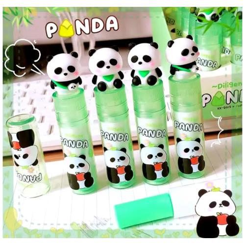 panda figürlü mekanizmalı silgi kapaklı lüx silgi okul öncesi hediyelik gereçler 1adet