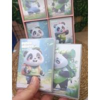 panda figürlü mini cep not defteri  3D baskılı kendinden şeffaf kılıflı sevimli hediyelik defter 1ad