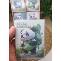 panda figürlü mini cep not defteri  3D baskılı kendinden şeffaf kılıflı sevimli hediyelik defter 1ad