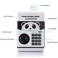 Panda Kasa Şeklinde Elektronik Şifreli Atm Kasa Kumbara müzikli kağıt para madeni para kumbarası