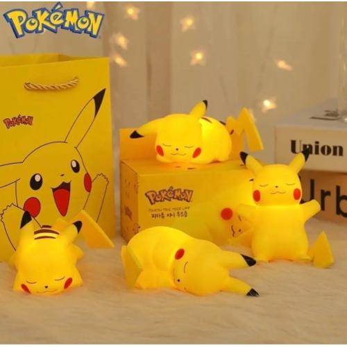 Pokemon Pikachu LED Işıklı Karakter Mod Gece Lambası Çocuk Odası Süsü Doğum Günü Hediyesi