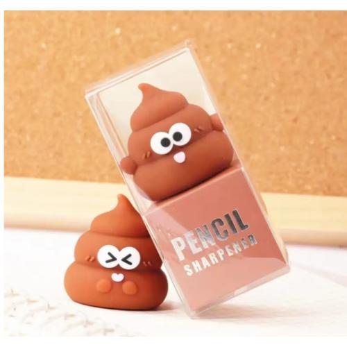 Poo Figürlü Kalemtıraş Sevimli Figürlü Poo Hediyelik Açacak Kalemtraş 1adet