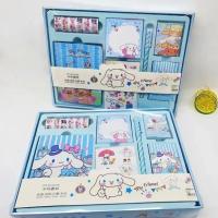 Sanrio Cinnamorol Lüx Hediyelik Kırtasiye Seti Defter Kalem Sticker Bloknot