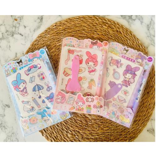 sanrio diy Sticker Kalem spatula Set Okul Kırtasiye sevimli hediyelik 1 adet
