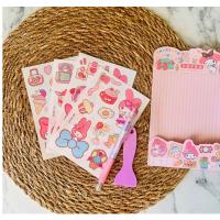 sanrio diy Sticker Kalem spatula Set Okul Kırtasiye sevimli hediyelik 1 adet