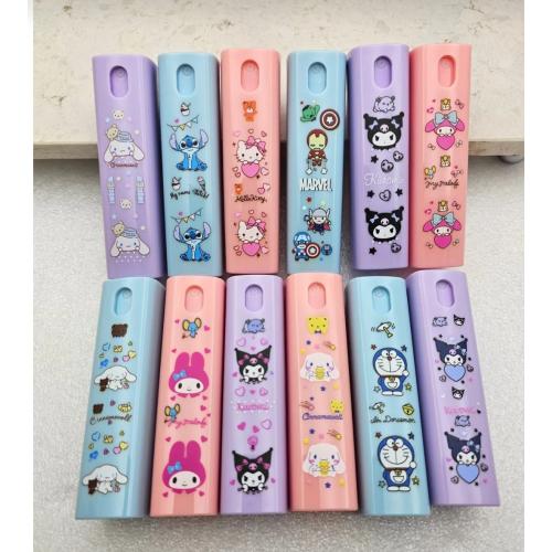 Sanrio doldurulabilir 11 ml kapaklı lüx sprey parfüm kolanya şişesi renk seçenekli 1adet