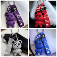 Sevimli Ayı Chameleon Bear Mor Silikon Anahtarlık Çanta Süsü Oyuncak Aksesuar 1adet