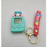 sanrio figürlü sevimli tetris oyunlu anahtarlık oyuncak tetris oyunları