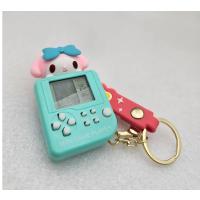 sanrio figürlü sevimli tetris oyunlu anahtarlık oyuncak tetris oyunları