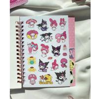 Sanrio Karakterleri Kitty Kuromi my melody cinnamoroll Sticker Defteri 1 adet