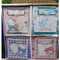 Sanrio Kawai Bloknot Kromi Cinnamorol My Melodi Süslemeli Sevimli Yapışkanlı Bloknot Stantlı 1ad