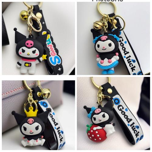 Sanrio kawai kromi lüx anahtarlık şıngıraklı çanta aksesuarı sevimli hediyelik 1adet