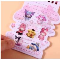 Sanrio Kawai Kromi My Melodi Cinnamorol Sticker Defter Okul Öncesi Hediyelik 1 Adet