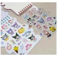 Sanrio Kawai Kromi My Melodi Cinnamorol Sticker Defter Okul Öncesi Hediyelik 1 Adet