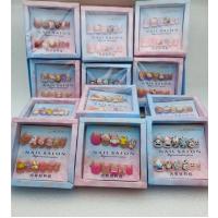 Sanrio kawaii 3D figürlü takma tırnak 12'li takma tırnak seti özel seri kutulu hediyelik setler 1set
