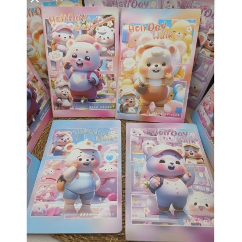 sanrio kawaii anime baskılı ve diğer figür baskılı rengarenk defterler renkli sayfalar hediyelik 1ad