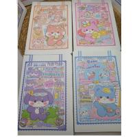 sanrio kawaii anime baskılı ve diğer figür baskılı rengarenk defterler renkli sayfalar hediyelik 1ad