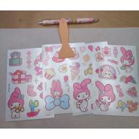 sanrio kawaii dört sayfa çıkartmalı sticker tükenmez kalem ve spatula sevimli okul öncesi hediyelik