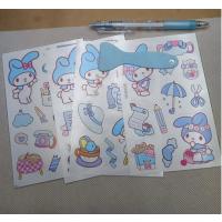 sanrio kawaii dört sayfa çıkartmalı sticker tükenmez kalem ve spatula sevimli okul öncesi hediyelik