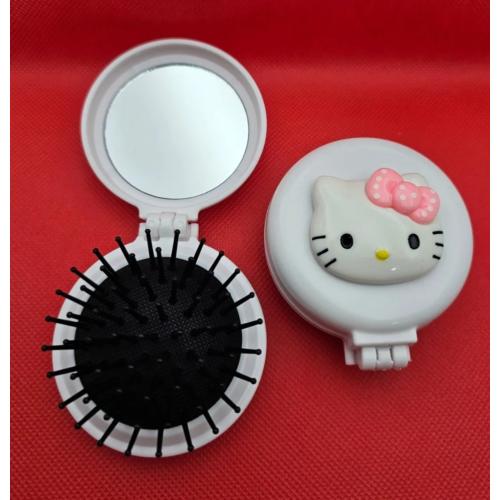 Sanrio Kawaii Hello Kitty Aynalı Tarak Kapaklı Mini Çep Ayna Ve Tarak Lüx Hediyelik Ürünler